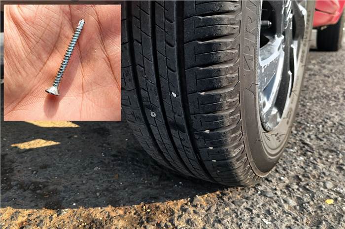 Maruti Swift long term review tyre puncture